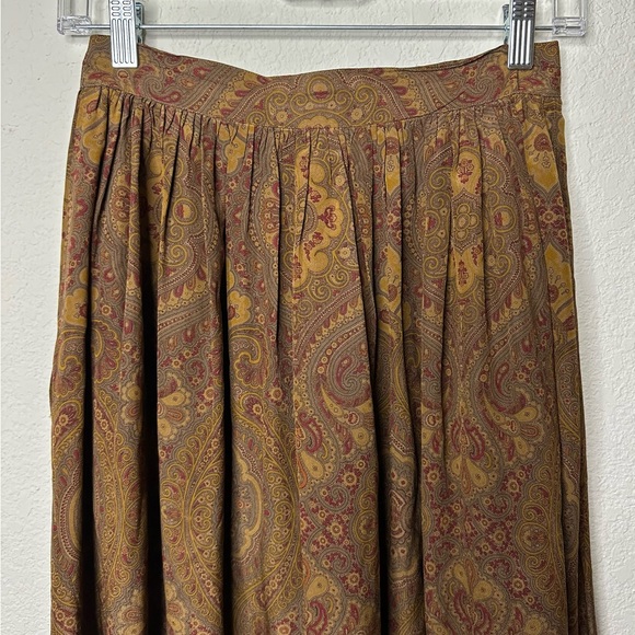90’s Vintage Calvin Klein Classics Silk Paisley Maxi Skirt - Sold by Free People - Picture 8 of 10